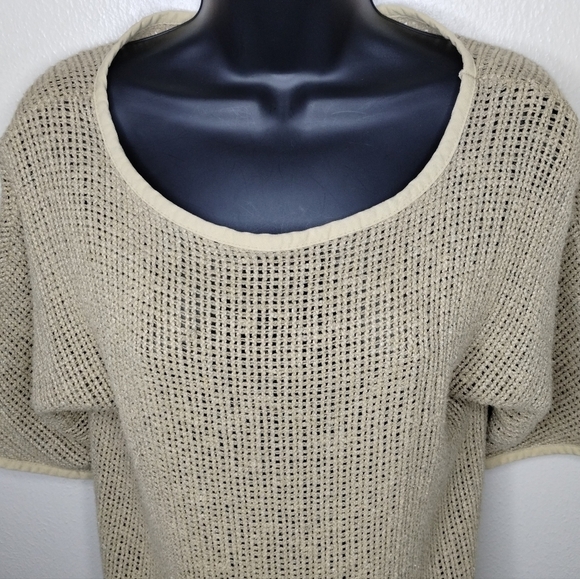 Vintage Action Scene Women's Small Sweater Shirt Top Open Knit Made In USA Boho - Picture 2 of 8